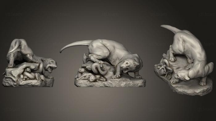 3D model Cat And Snake (STL)